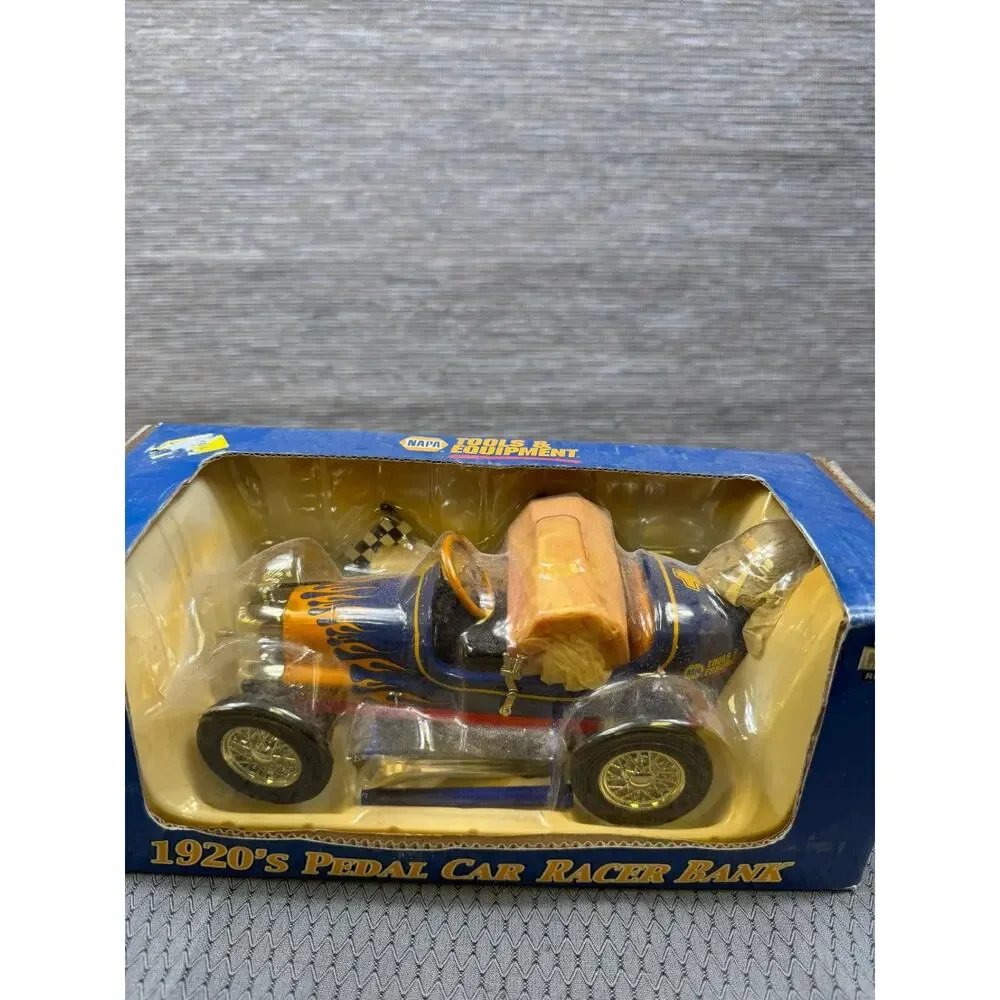 NAPA 1920's Pedal Car Racer Coin Bank By Crown Premium VHTF NEW